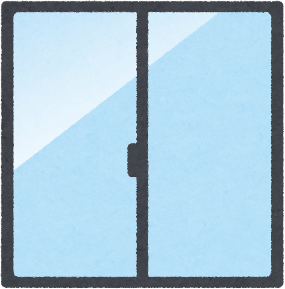 Illustration of a Glazed Window with Sunlight